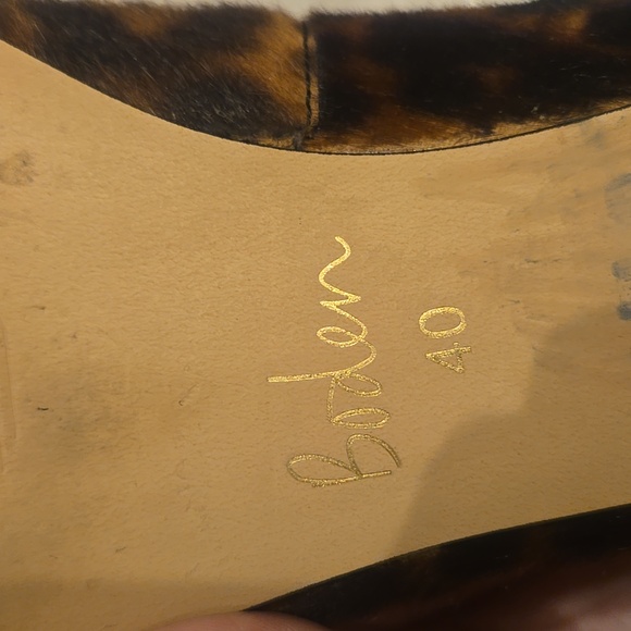 Boden Anthropologie Amelie Cheetah Print Calf Hair Flats with Mini Heel - Picture 10 of 13
